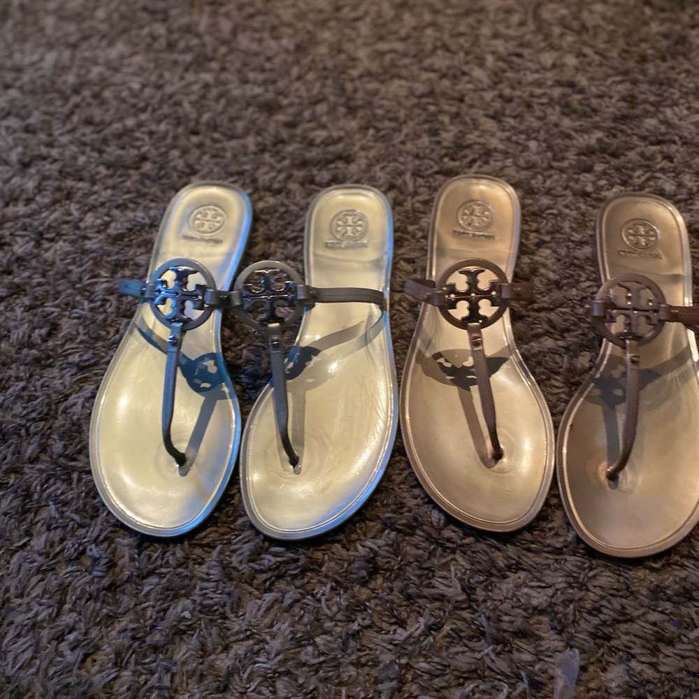 Tory Burch sandal  bundle deal rose gold & silver